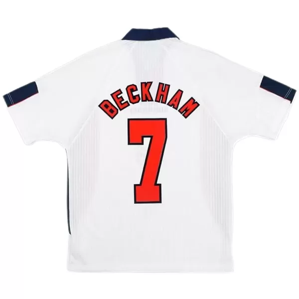 Beckham #7 Retro England Home Jersey World Cup 1998 - minejerseys