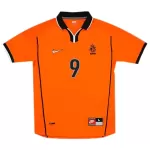 KLUIVERT #9 Retro Netherlands Home Jersey World Cup 1998 - minejerseys