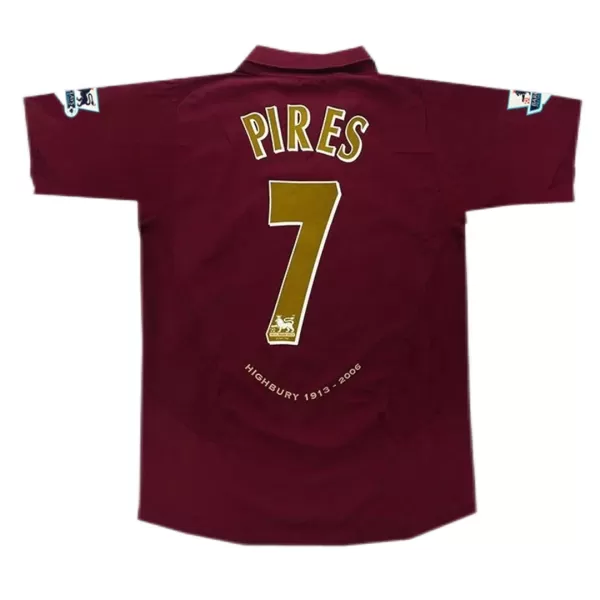 Pires #7 Retro Arsenal Home Jersey 2005/06 - minejerseys