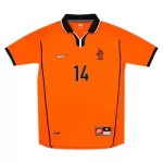 OVERMARS #14 Retro Netherlands Home Jersey World Cup 1998 - minejerseys