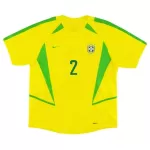 CAFU #2 Retro Brazil Home Jersey World Cup 2002 - minejerseys