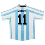 VERON #11 Retro Argentina Home Jersey World Cup 1998 - minejerseys