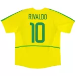RIVALDO #10 Retro Brazil Home Jersey World Cup 2002 - minejerseys