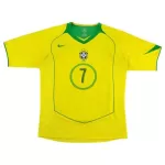 ADRIANO #7 Retro Brazil Home Jersey 2004 - minejerseys