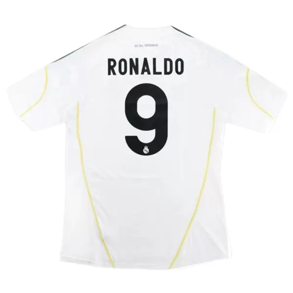 Ronaldo #9 Retro Real Madrid Home Jersey 2009/10 - minejerseys