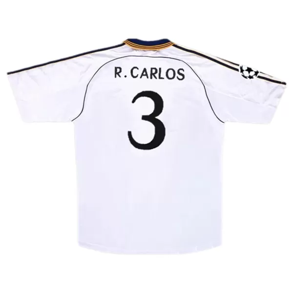 R.Carlos #3 Retro Real Madrid Home Jersey 1998/00 - minejerseys