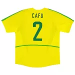 CAFU #2 Retro Brazil Home Jersey World Cup 2002 - minejerseys