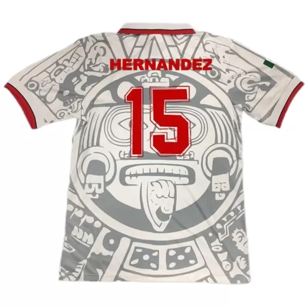 HERNANDEZ #15 Retro Mexico Away Jersey World Cup 1998 - minejerseys
