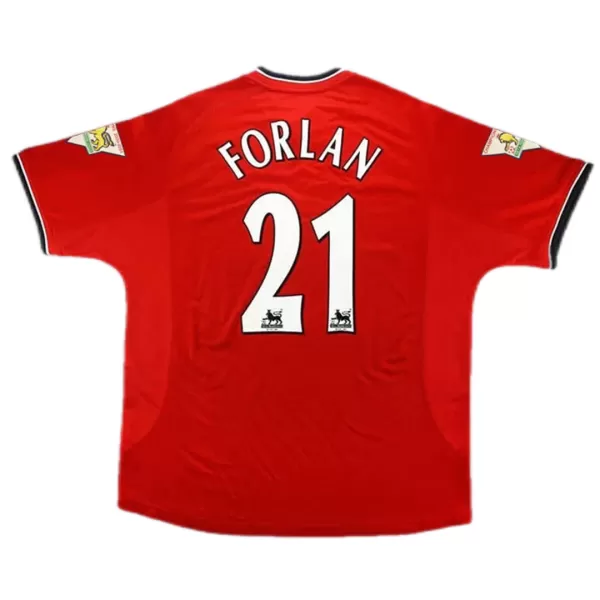 FORLAN #21 Retro Manchester United Home Jersey 2000/02 - minejerseys