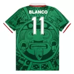 BLANCO #11 Retro Mexico Home Jersey World Cup 1998 - minejerseys