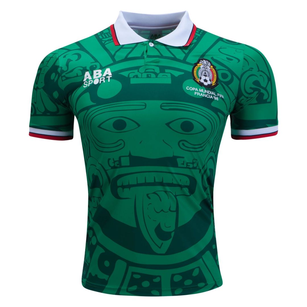 Cuauhtemoc Blanco x Retro Mexico Home Jersey World Cup 1998 - Image 2