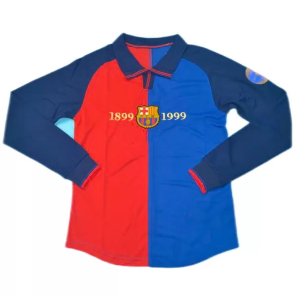 Retro Barcelona Home Long Sleeve Jersey 1999/00 - minejerseys