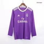 Retro Real Madrid Long Sleeve Away Jersey 2016/17 - minejerseys