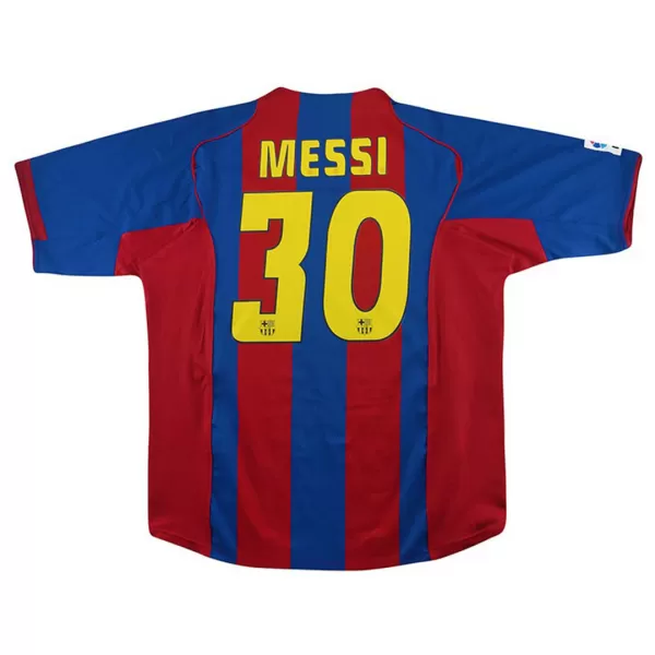 Messi #30 Retro Barcelona Home Jersey 2004/05 - minejerseys