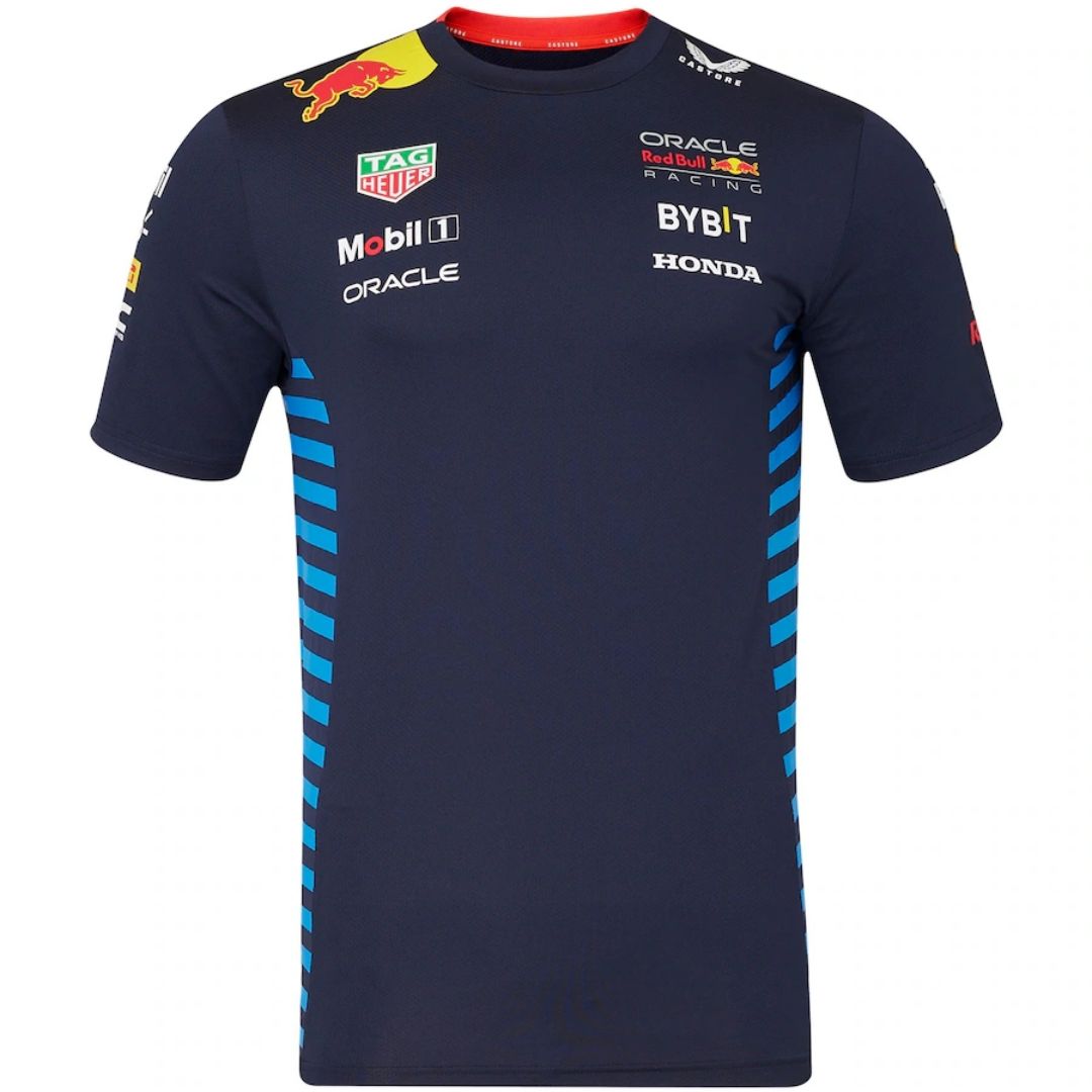 Free Oracle Red Bull F1 Racing Team Set up T-Shirt 2024 - Image 2