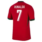 Ronaldo #7 Portugal Home Match Jersey Player Version EURO - minejerseys
