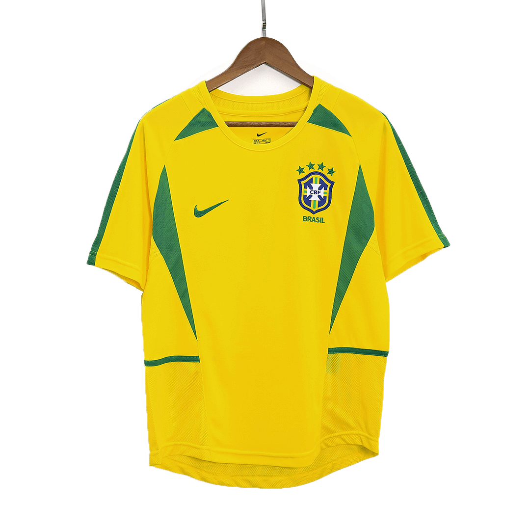 Retro Brazil Home Jersey World Cup 2002 - Image 5