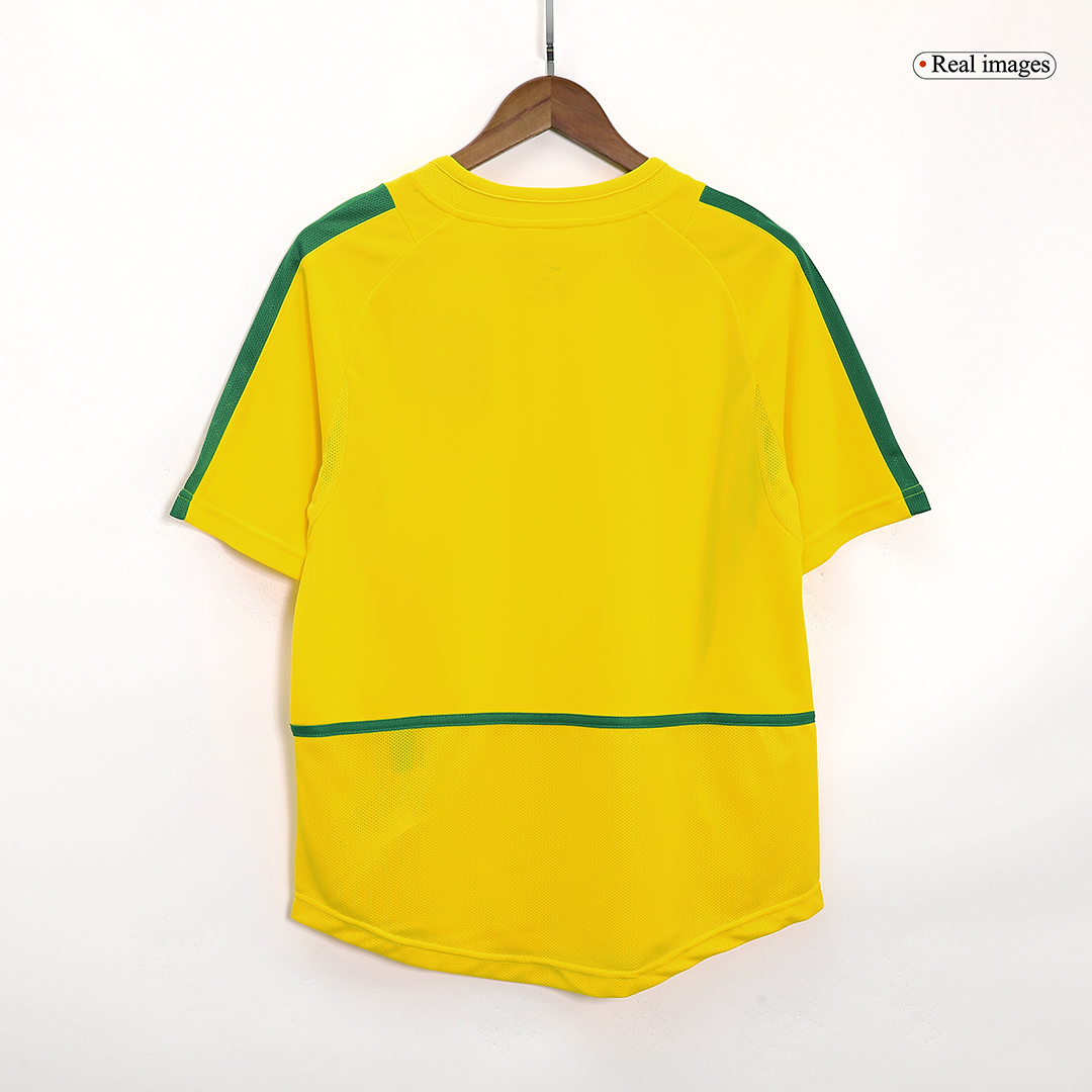 Retro Brazil Home Jersey World Cup 2002 - Image 6