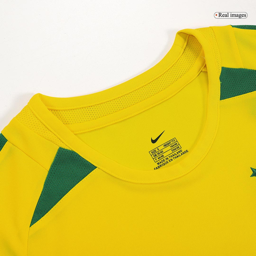Retro Brazil Home Jersey World Cup 2002 - Image 7