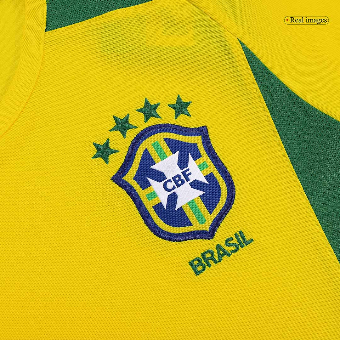 Retro Brazil Home Jersey World Cup 2002 - Image 8