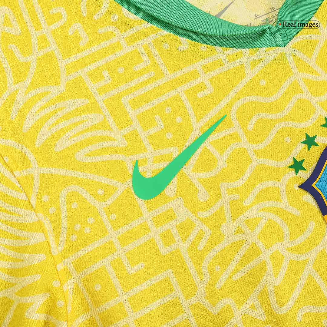 Brazil Home Match Jersey Player Version 2024 - Image 9