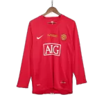 Retro Manchester United UCL Final Home Long Sleeve Jersey 2007/08 - minejerseys