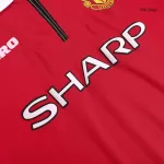 BECKHAM #7 Retro Manchester United Home Jersey 1999/00 - minejerseys