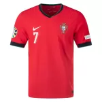 Ronaldo #7 Portugal Home Match Jersey Player Version EURO - minejerseys