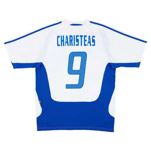 CHARISTEAS #9 Retro Greece Away Jersey Euro Cup 2004 - minejerseys