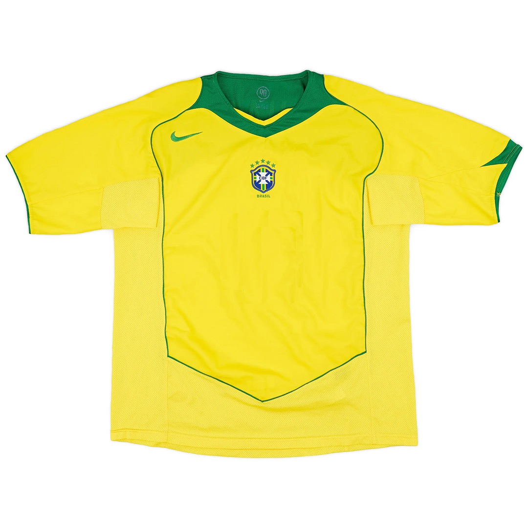 Retro Brazil Home Jersey 2004 - Image 3