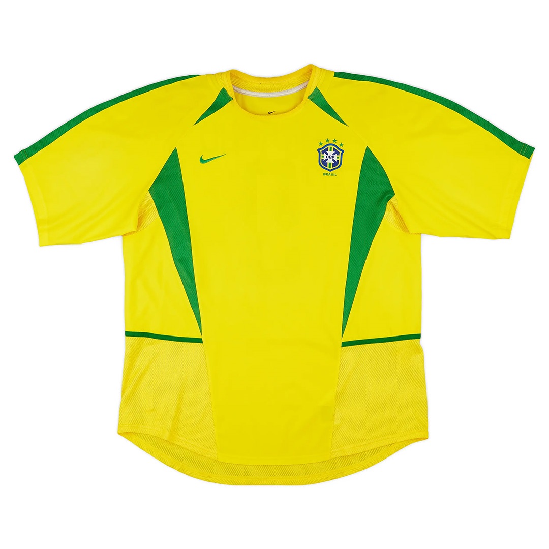 Retro Brazil Home Jersey World Cup 2002 - Image 3