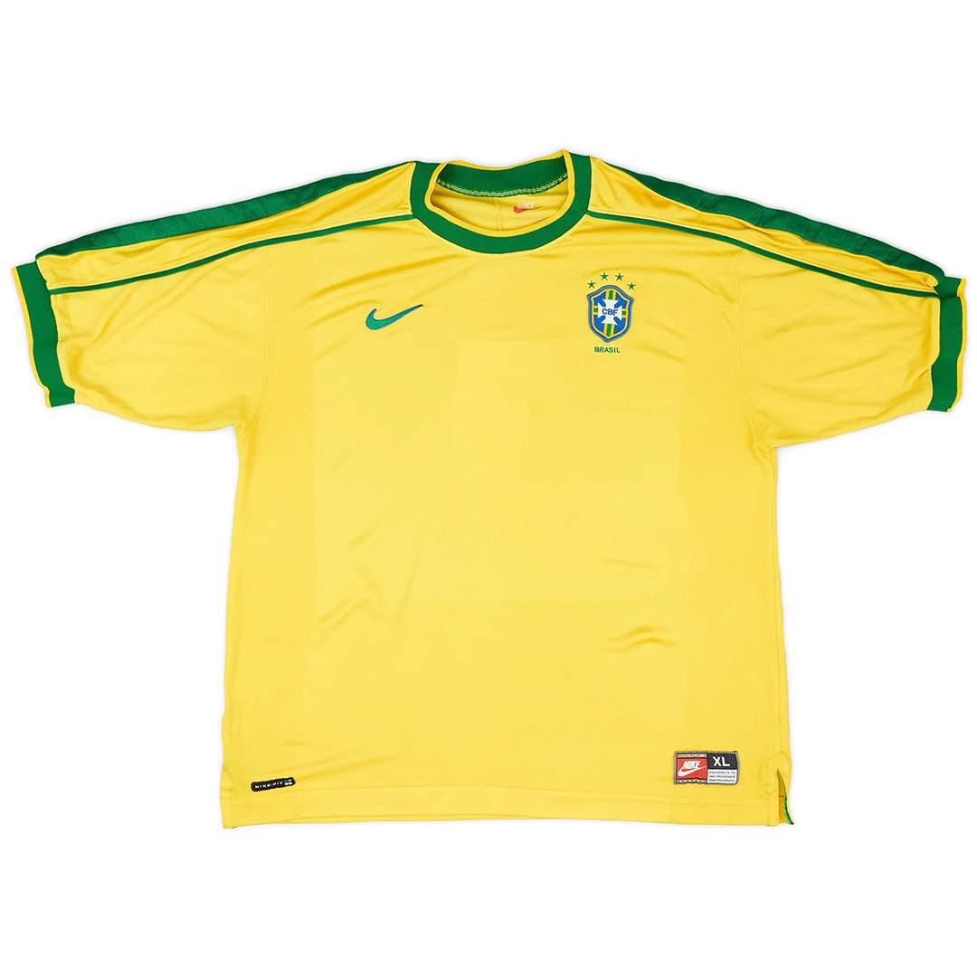 Retro Brazil Home Jersey World Cup 1998 - Image 3