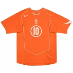 V.NISTELROOY #10 Retro Netherlands Home Jersey EURO 2004 - minejerseys