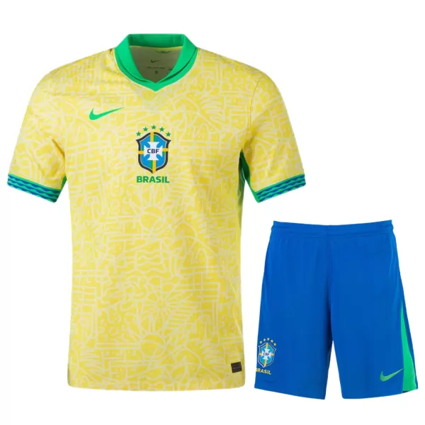 [Super Replica] Brazil Home Kit (Jersey+Shorts) Copa America - minejerseys