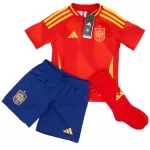 Kids Spain Home Full Jersey Kit Euro - [Super Replica] - minejerseys