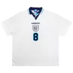 GASCOIGNE #8 Retro England Home Jersey Euro Cup 1996 - minejerseys