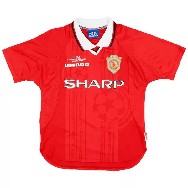Retro Manchester United UCL Final Home Jersey 1999/00 - minejerseys