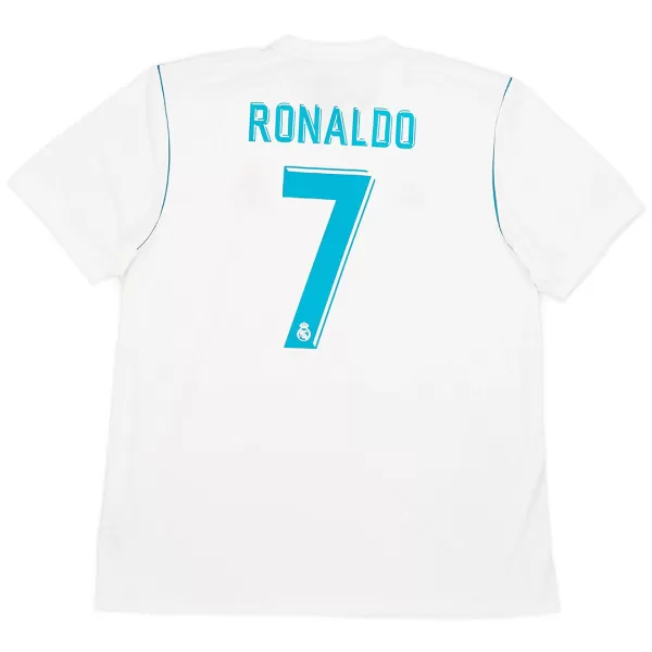 Ronaldo #7 Retro Real Madrid Home Jersey 2017/18 - minejerseys