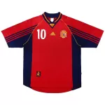 RAÚL #10 Retro Spain Home Jersey World Cup 1998 - minejerseys