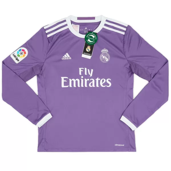 Retro Real Madrid Long Sleeve Away Jersey 2016/17 - minejerseys
