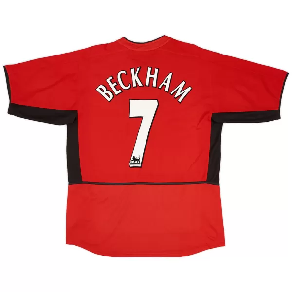 Beckham #7 Retro Manchester United Home Jersey 2002/04 - minejerseys