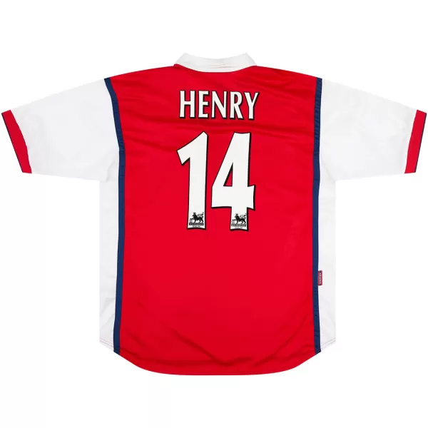 HENRY #14 Retro Arsenal Home Jersey 1998/99 - minejerseys