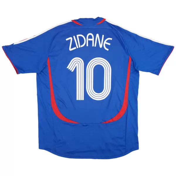 ZIDANE #10 Retro France Home Jersey World Cup 2006 - minejerseys