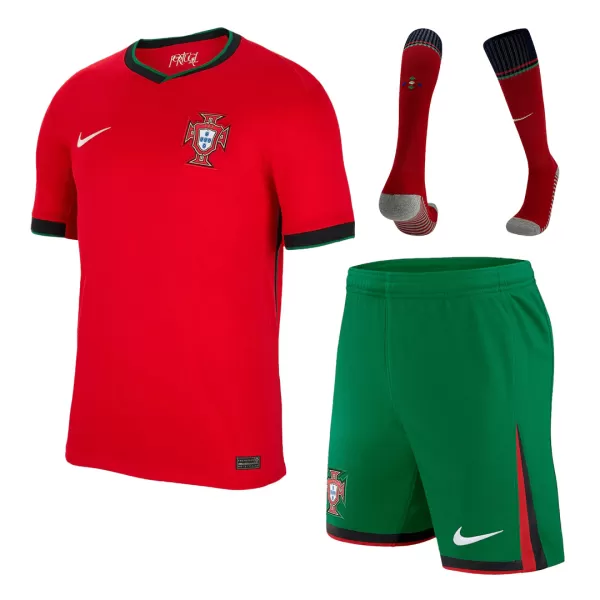 [Super Replica] Portugal Home Full Kit Euro - minejerseys