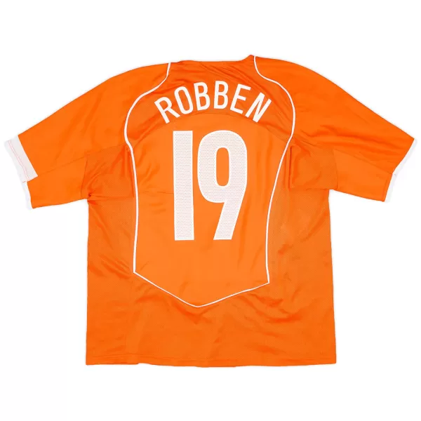 ROBBEN #19 Retro Netherlands Home Jersey EURO 2004 - minejerseys