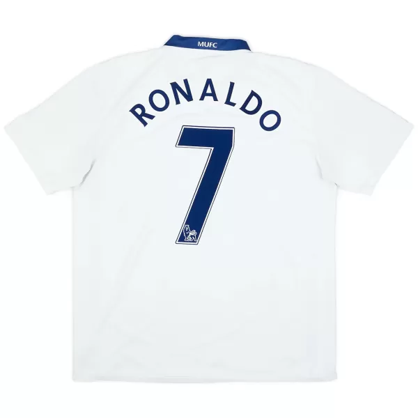 Ronaldo #7 Retro Manchester United Away Jersey 2008/09 - minejerseys