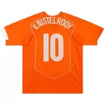 V.NISTELROOY #10 Retro Netherlands Home Jersey EURO 2004 - minejerseys