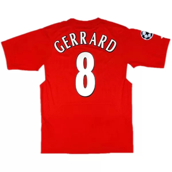 Gerrard #8 Retro Liverpool UCL Final Home Jersey 2005 - minejerseys