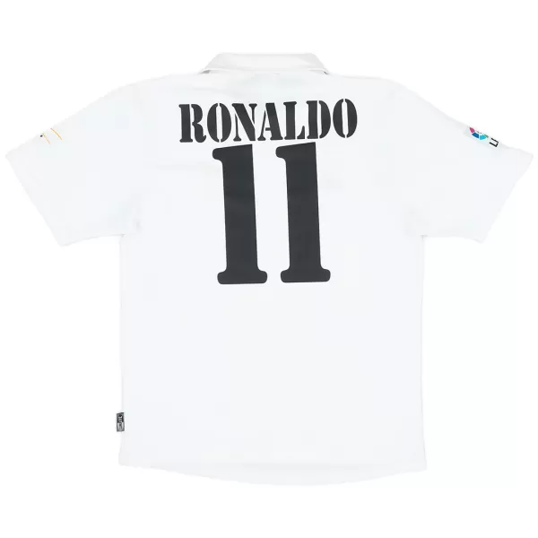 RONALDO #11 Retro Real Madrid Centenary Home Jersey 2002/03 - minejerseys
