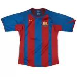Ronaldinho #10 Retro Barcelona Home Jersey 2004/05 - minejerseys